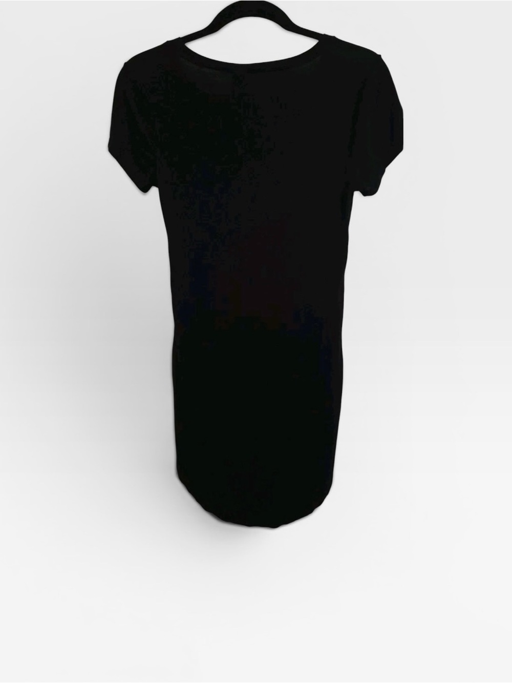 Black Short Sleeve Tee Dress